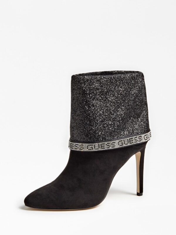 Guess Μαύρο Μποτάκι με Glitter - Image 6