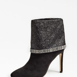 Guess Μαύρο Μποτάκι με Glitter