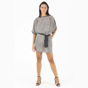 C. Manolo mini Μαύρο Άσπρο Φόρεμα