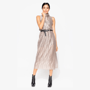 Lace Midi Αμάνικο Ανοιχτό Φόρεμα