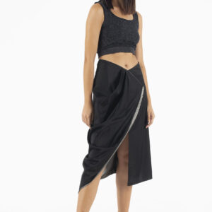 Be Mine Midi Μαύρη  Φούστα Φάκελος