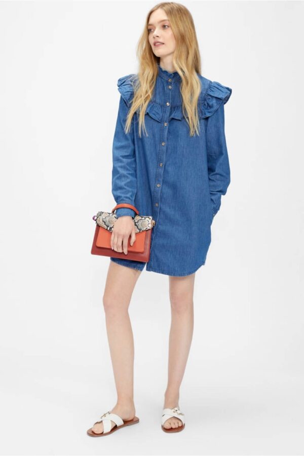Ted Baker Άσπρο Δερμάτινο Σανδάλι με αγκράφα JOSEEI 251045 - Image 5