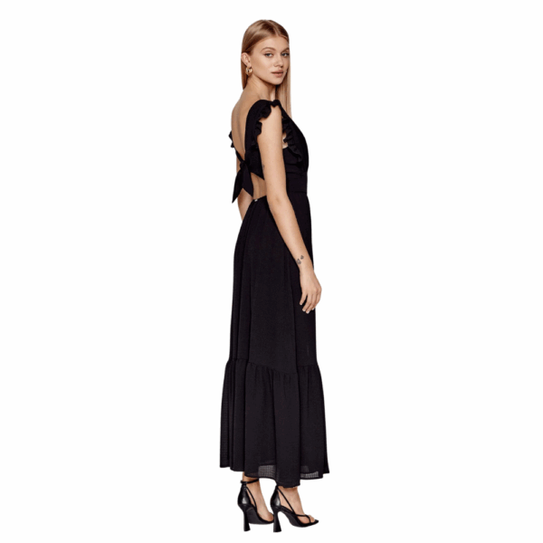 Liu Jo Μaxi Μαύρο Φόρεμα Regular Fit - Image 2