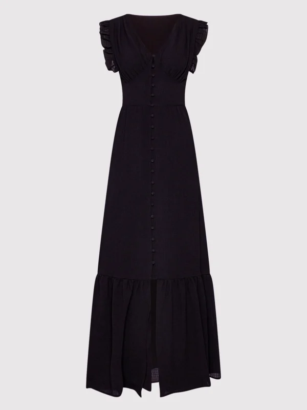 Liu Jo Μaxi Μαύρο Φόρεμα Regular Fit - Image 3