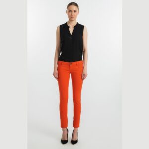 Guess Ροδακινί Παντελόνι Skinny Ultra Low