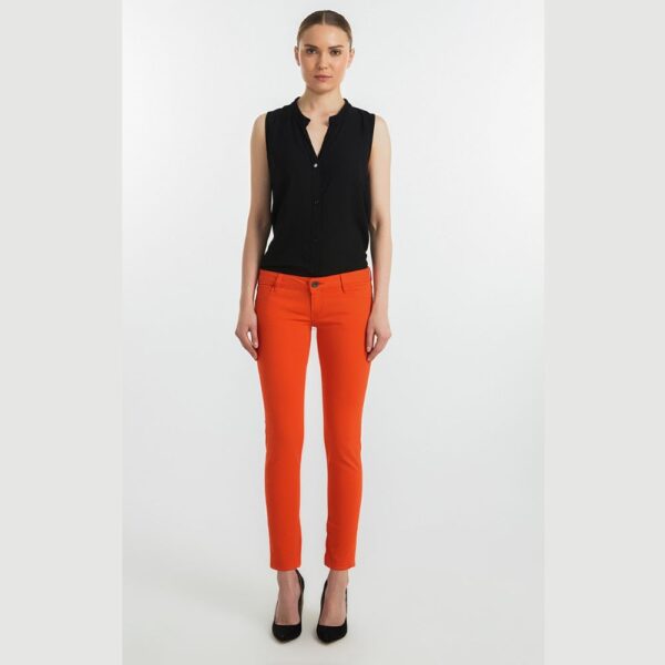 Guess Ροδακινί Παντελόνι Skinny Ultra Low
