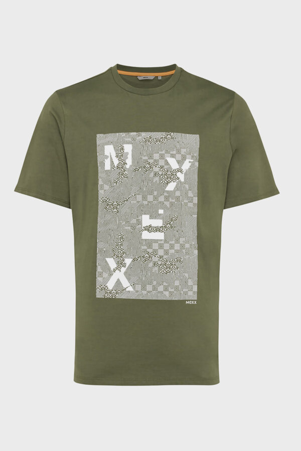 Mexx Fashion T-Shirt Χακί με Στάμπα - Image 3