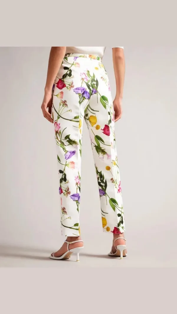 Ted Baker Παντελόνι Floral Print Tapered Leg Trousers - Image 3