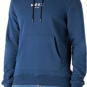 Mexx Μπλούζα Φούτερ Μπλέ Σκούρο με Κουκούλα