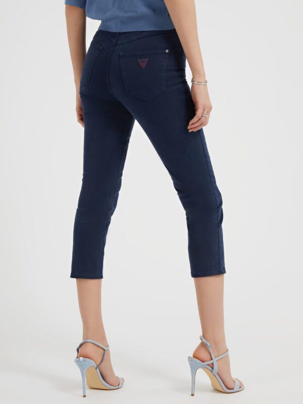 Guess Skinny Capri Μπλέ Σκούρο Παντελόνι - Image 3