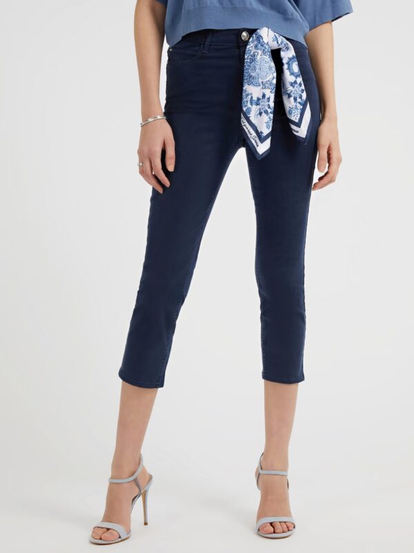 Guess Skinny Capri Μπλέ Σκούρο Παντελόνι - Image 2