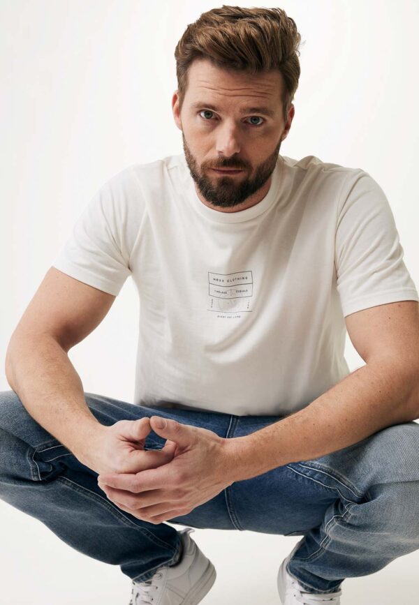 Mexx T-Shirt με Κοντό Μανίκι Off White - Image 2