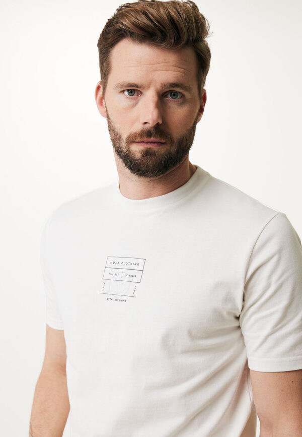 Mexx T-Shirt με Κοντό Μανίκι Off White - Image 5