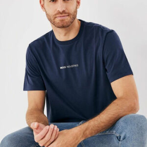 Mexx Fashion T-Shirt Nany Μπλέ Μονόχρωμο με Λογότυπο