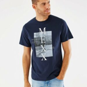 Mexx Fashion T-Shirt Μπλέ Σκούρο με Στάμπα