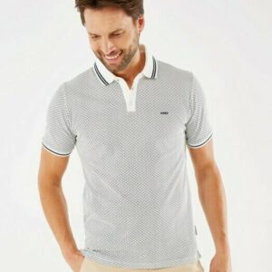 Mexx Μπλούζα Polo Κοντομάνικη Off White