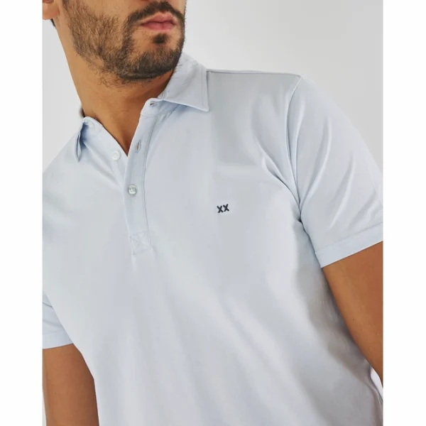 Mexx Polo Shirt Γαλάζιο Μονόχρωμο - Image 4