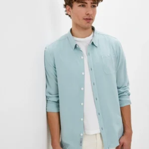 Mexx Πουκάμισο Grey Mint Μονόχρωμο