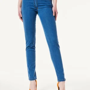 Forel Παντελόνι Τζιν Denim Μπλέ σε Στενή Γραμμή