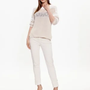 Liu Jo Παντελόνι Chino Εκρού Regular Fit