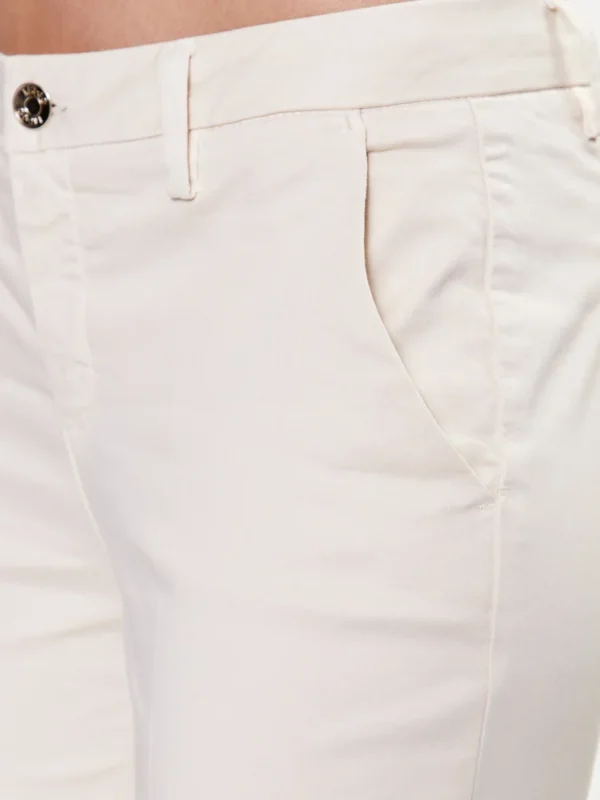 Liu Jo Παντελόνι Chino Εκρού Regular Fit - Image 3