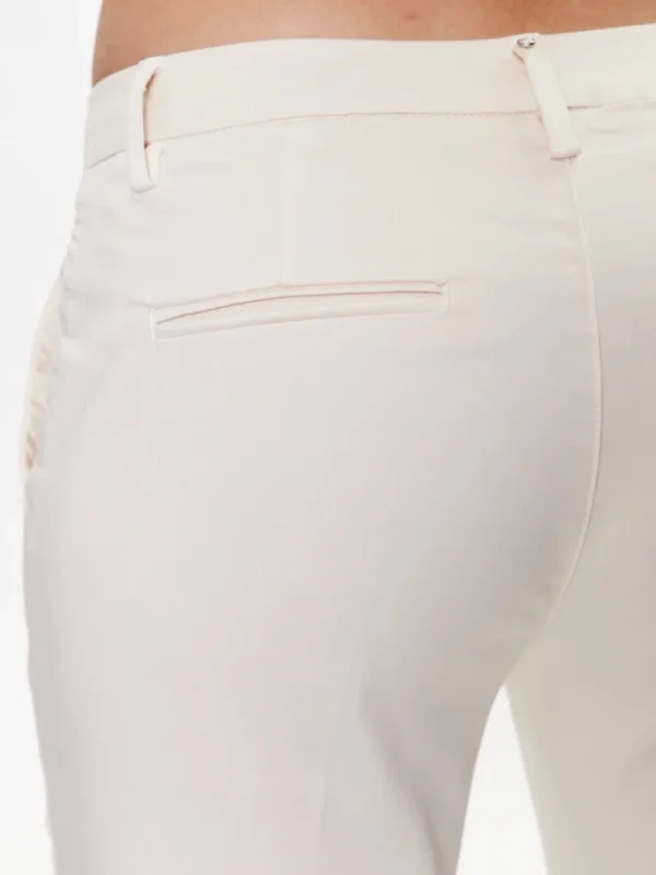 Liu Jo Παντελόνι Chino Εκρού Regular Fit - Image 4