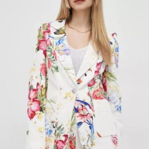 Guess Marciano Σακάκι Floral Λευκό