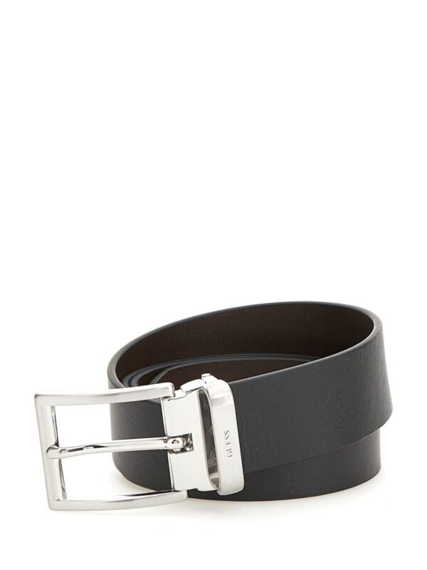 Guess BM7657LEA35 Ανδρική Ζώνη Διπλής Όψης Black/Brown