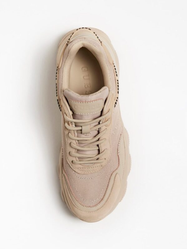 Guess Sneakers Xαμηλό 'MICOLA' Μπεζ Σκούρο - Image 4