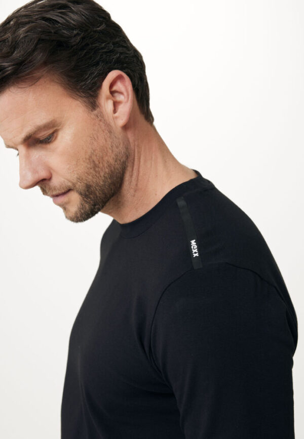 Mexx Μακρυμάνικο T-Shirt Μπλουζάκι Mαύρο - Image 2