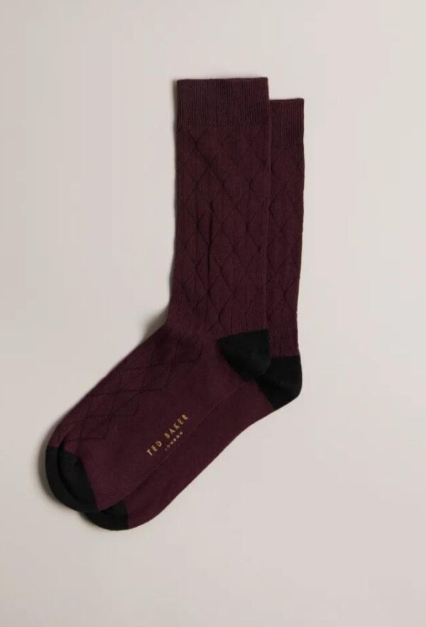 Ted Baker Κάλτσες Ανδρικές Μπορντό - Image 2