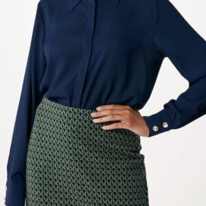 Mexx Fashion Γυναικείο Πουκάμισο Μπλέ Σκούρο