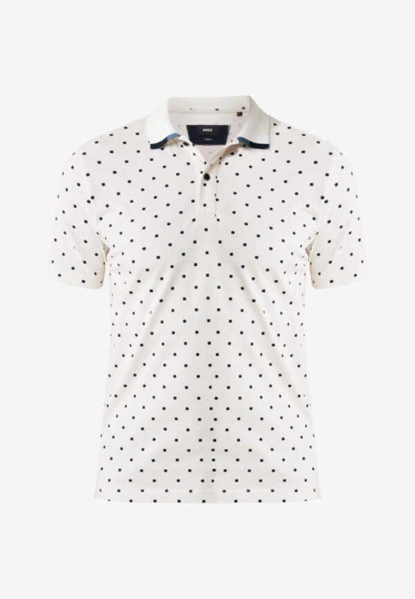 Mexx Fashion Ανδρικό T-shirt Κοντομάνικο Polo Off White - Image 5