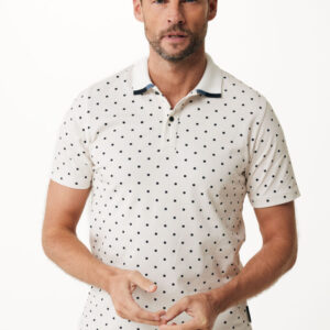 Mexx Fashion Ανδρικό T-shirt Κοντομάνικο Polo Off White