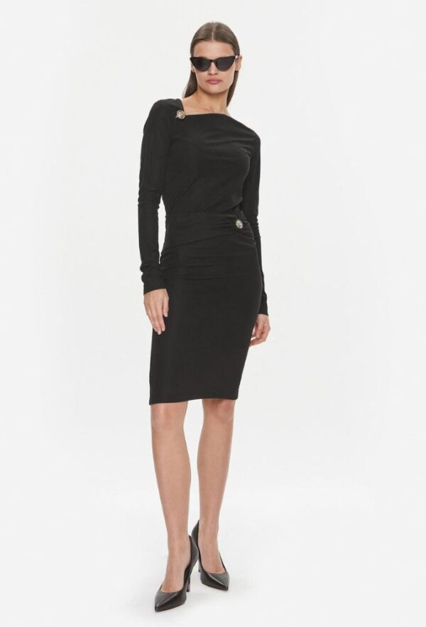 Guess Γυναικεία Μπλούζα Μακρυμάνικη Μαύρη Slim Fit - Image 3