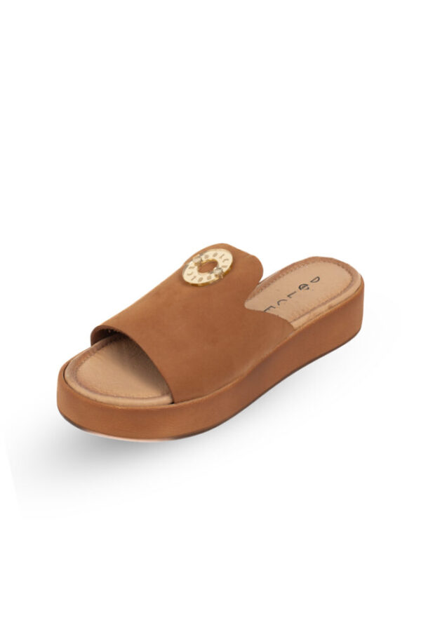 Dolce Γυναικείο Δερμάτινο Mule Ταμπά