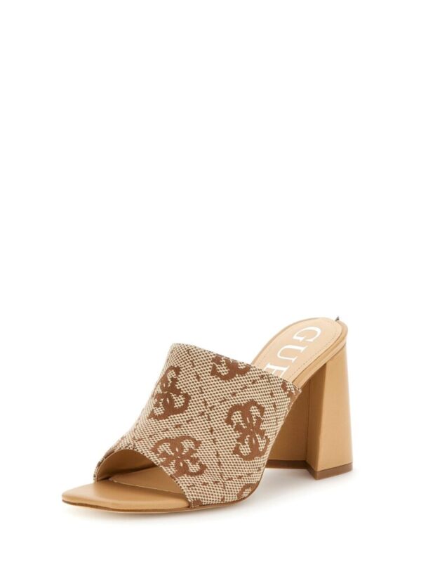 Guess Mules με Τακούνι σε Μπεζ Χρώμα