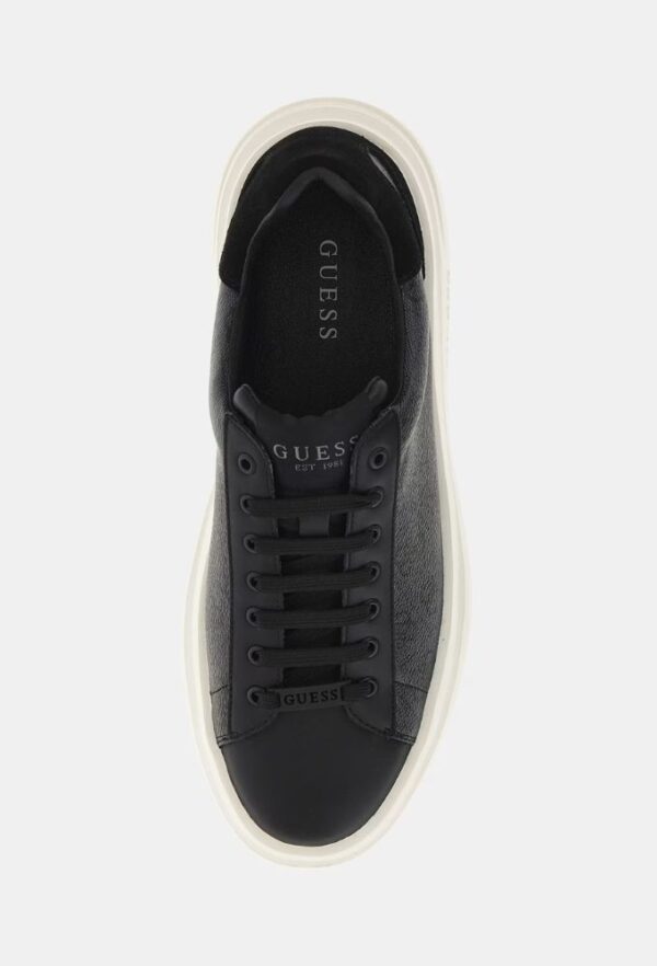 Guess Ανδρικά Sneakers Elba Μαύρα με Λογότυπο 4g - Image 3