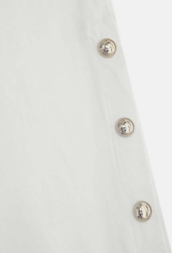 Guess Ψηλόμεσο Τζιν Παντελόνι Wide Leg Λευκό - Image 8