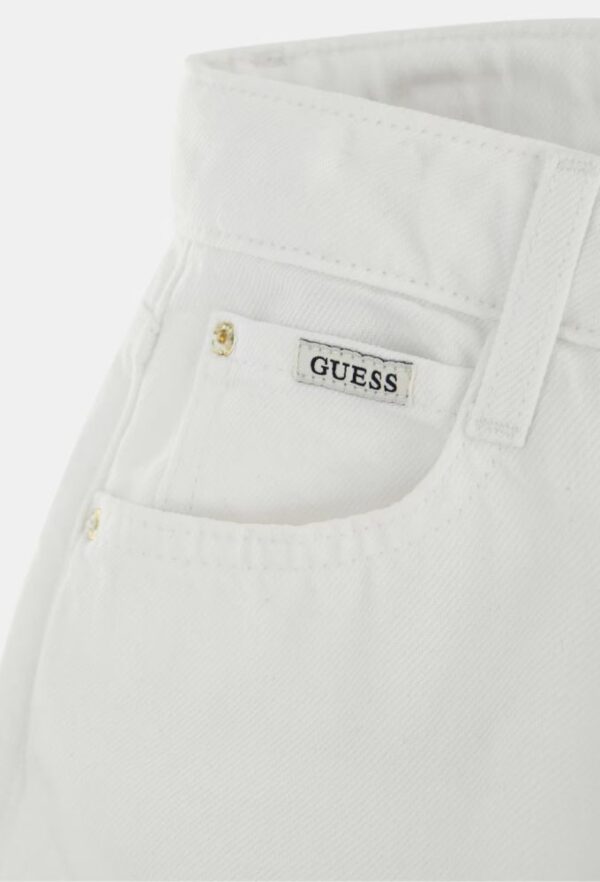 Guess Ψηλόμεσο Τζιν Παντελόνι Wide Leg Λευκό - Image 7