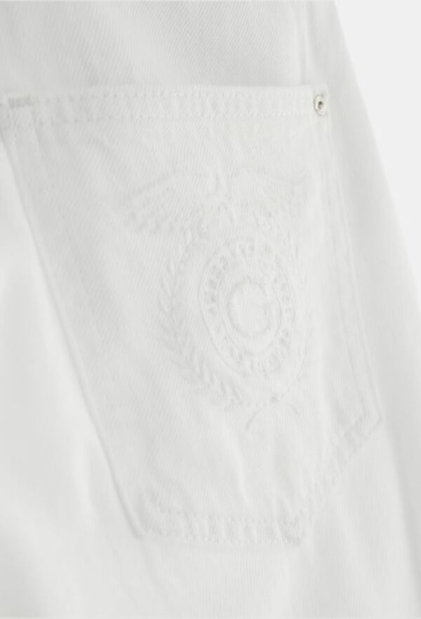 Guess Ψηλόμεσο Τζιν Παντελόνι Wide Leg Λευκό - Image 6