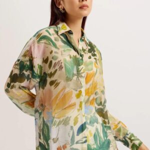 Ted Baker Γυναικείο Oversized Floral Πουκάμισο