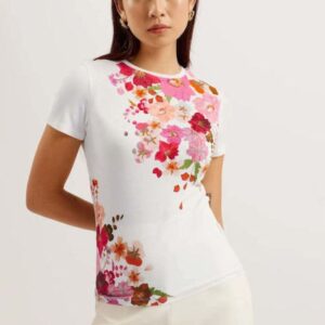 Ted Baker Γυναικεία Μπλούζα Κοντομάνικη Floral Πολύχρωμη