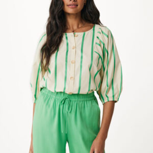 Mexx Fashion Γυναικεία Μπλούζα Μπεζ Ριγέ