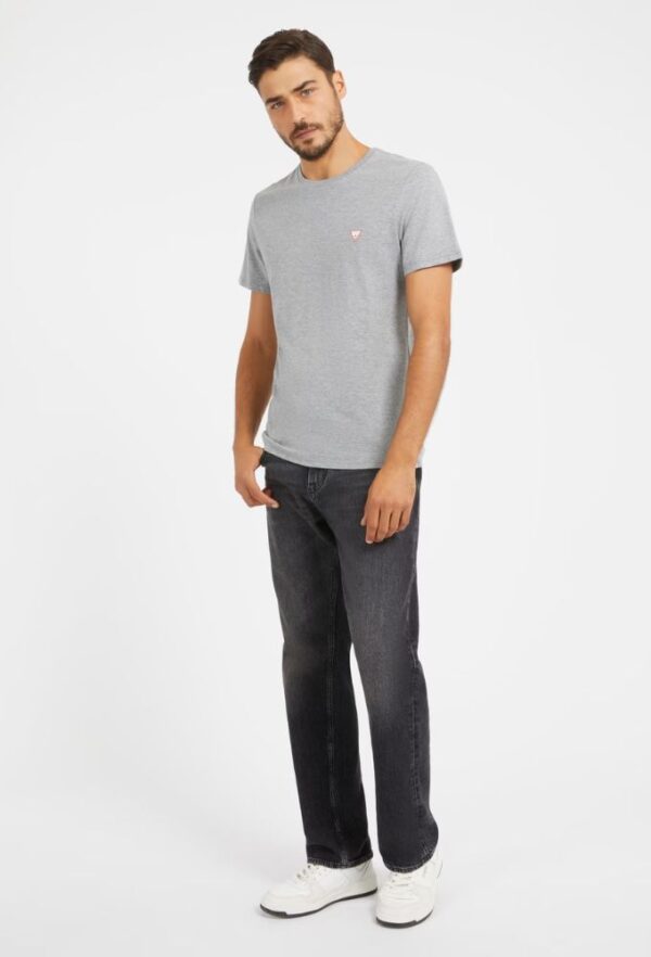Guess Ανδρικό T-shirt Κοντομάνικο Γκρι - Image 3