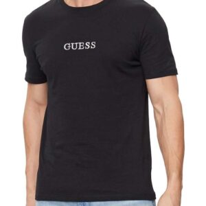 Guess Ανδρικό T-shirt Κοντομάνικο Mαύρο