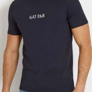 Guess Ανδρικό T-shirt Κοντομάνικο Μπλέ Σκούρο