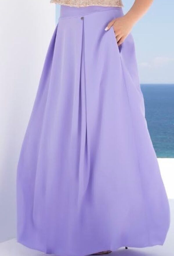 Just Perfect Γυναικεία Maxi Λιλά Φούστα - Image 4