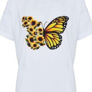 Forel Γυναικείο T-shirt Λευκό με Στάμπα