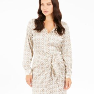 Guess Ls Alya Mini Φόρεμα Μπεζ